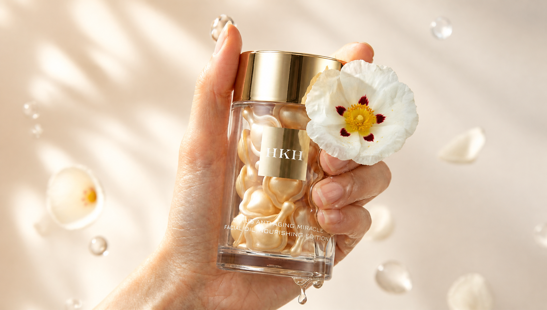 HKH Cistus Oil vs Rosehip Oil comparison for anti-aging fine lines