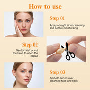 HKH Vitamin C Serum for Face: 48 Capsules Retinol Anti-Aging Wrinkle Repair Serum - Vitamin E Niacinamide Oil for Women - Daily Deep Skin Care for Fine Lines Smoothing Hydrating Brightening