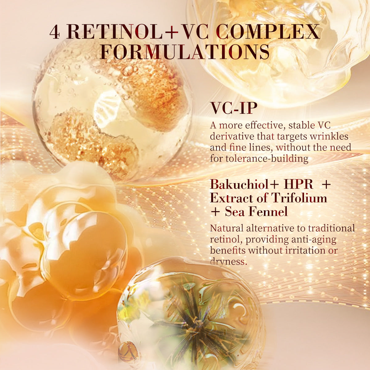 [Premium Gift] HKH Plant Retinol (Low-Irritation)+ Vitamin C TIME CAPSULE Rapid Skin Renewing Anti-Aging Face Serum Capsules, Improve Appearance of Dark Spots, Tone, Fine Lines, Travel Friendly